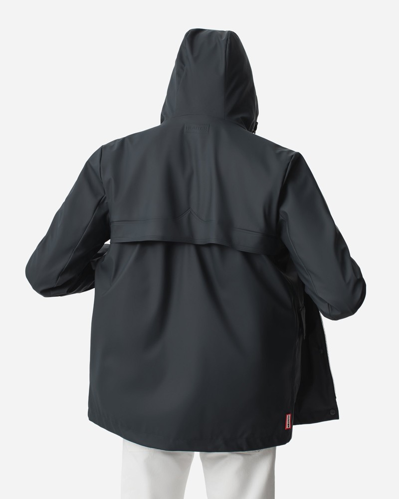 Hunter Lightweight Waterproof Men Rain Jackets Navy | 677850636