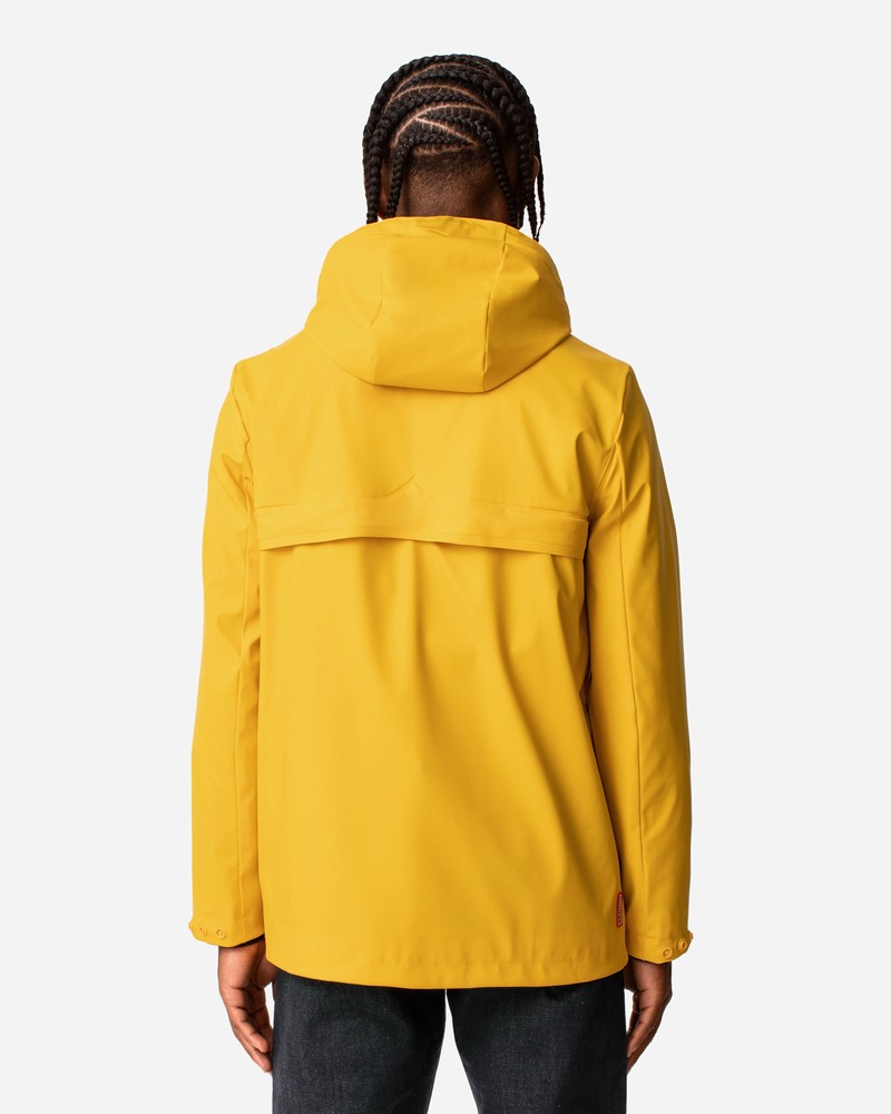 Hunter Lightweight Waterproof Men Rain Jackets Yellow | 86344504