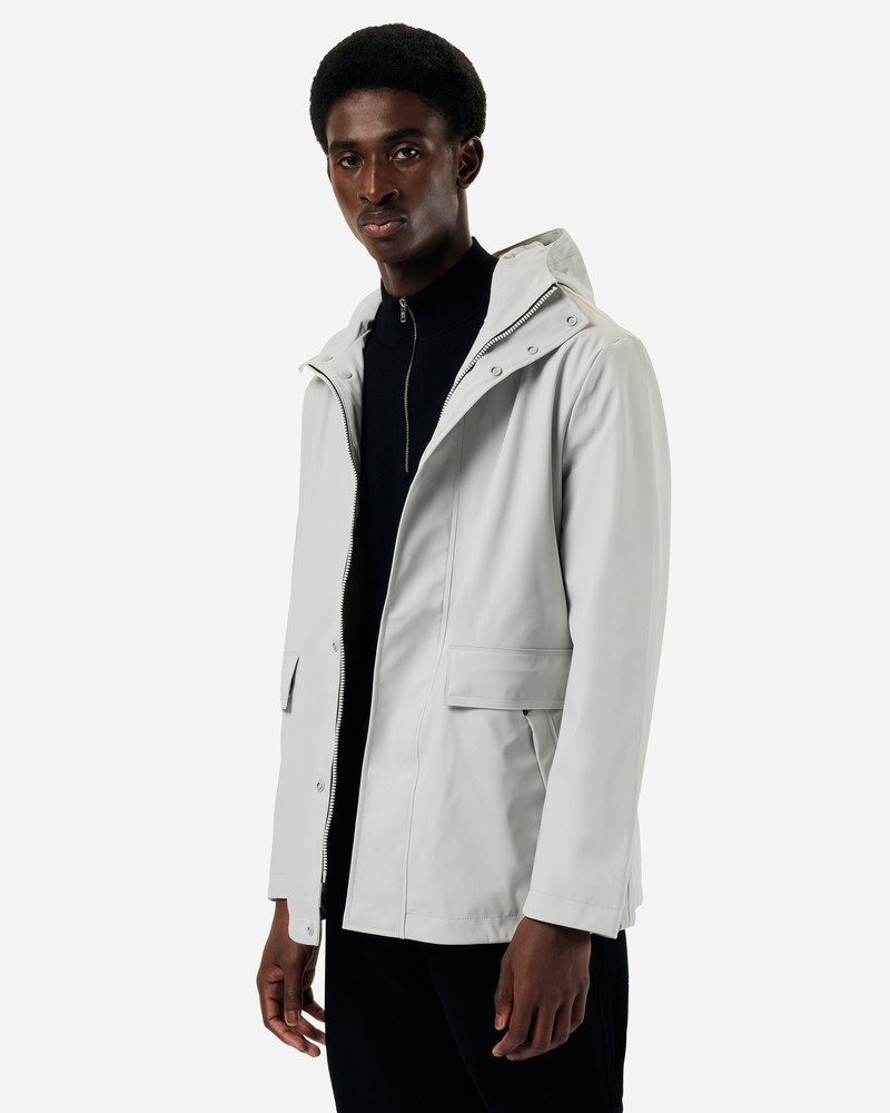 Hunter Lightweight Waterproof Men Rain Jackets Grey | 382304011