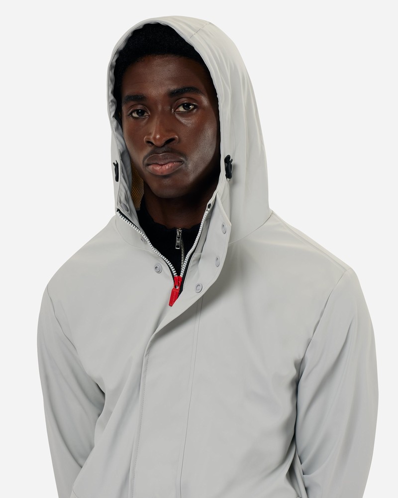 Hunter Lightweight Waterproof Men Rain Jackets Grey | 382304011