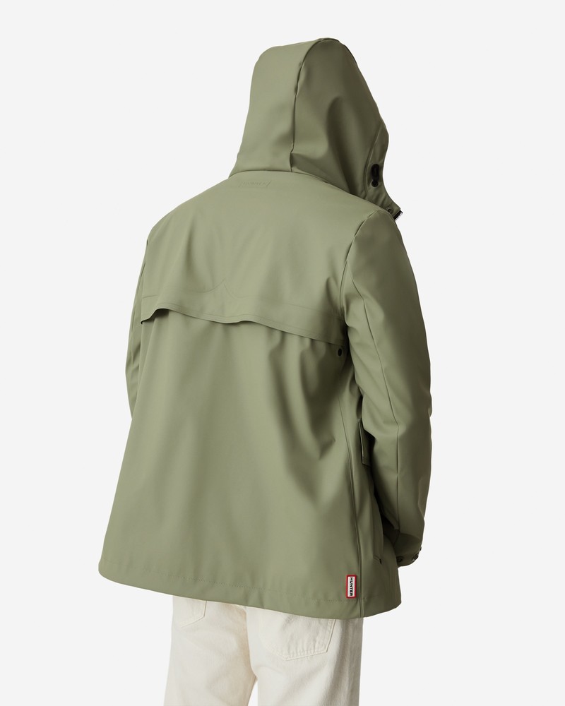 Hunter Lightweight Waterproof Men Rain Jackets Green | 237934802