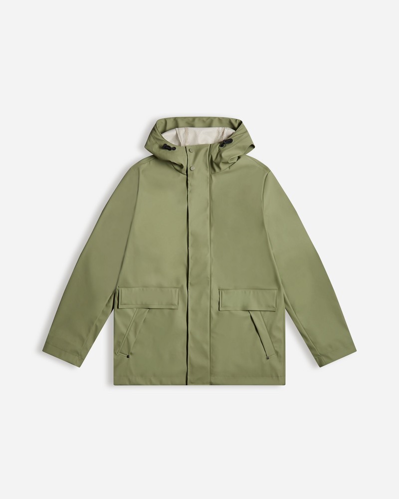 Hunter Lightweight Waterproof Men Rain Jackets Green | 237934802