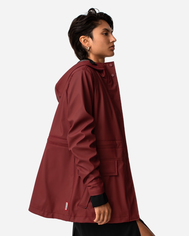 Hunter Lightweight Waterproof Women Rain Jackets Red | 453956239