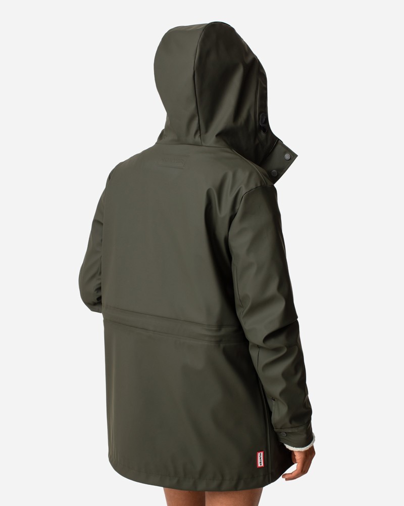 Hunter Lightweight Waterproof Women Rain Jackets Olive | 708826671