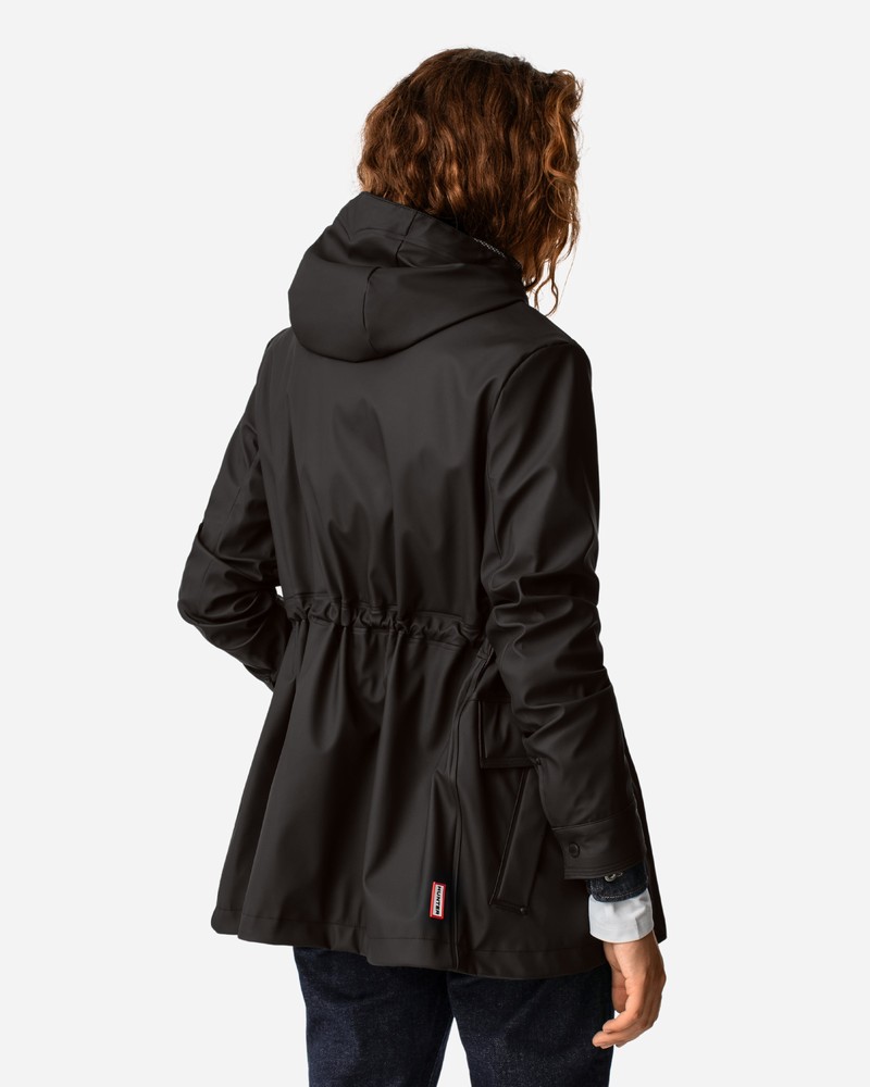 Hunter Lightweight Waterproof Women Rain Jackets Black | 718023808