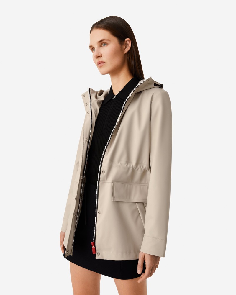 Hunter Lightweight Waterproof Women Rain Jackets Grey | 674376001