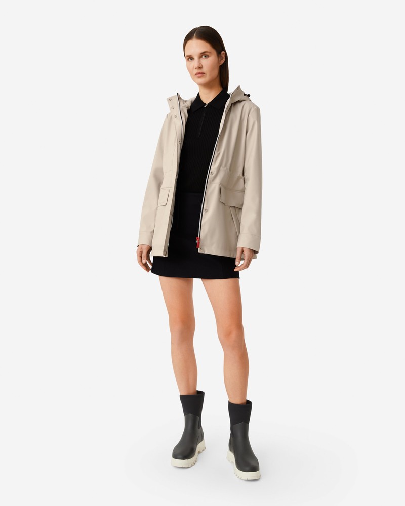 Hunter Lightweight Waterproof Women Rain Jackets Grey | 674376001