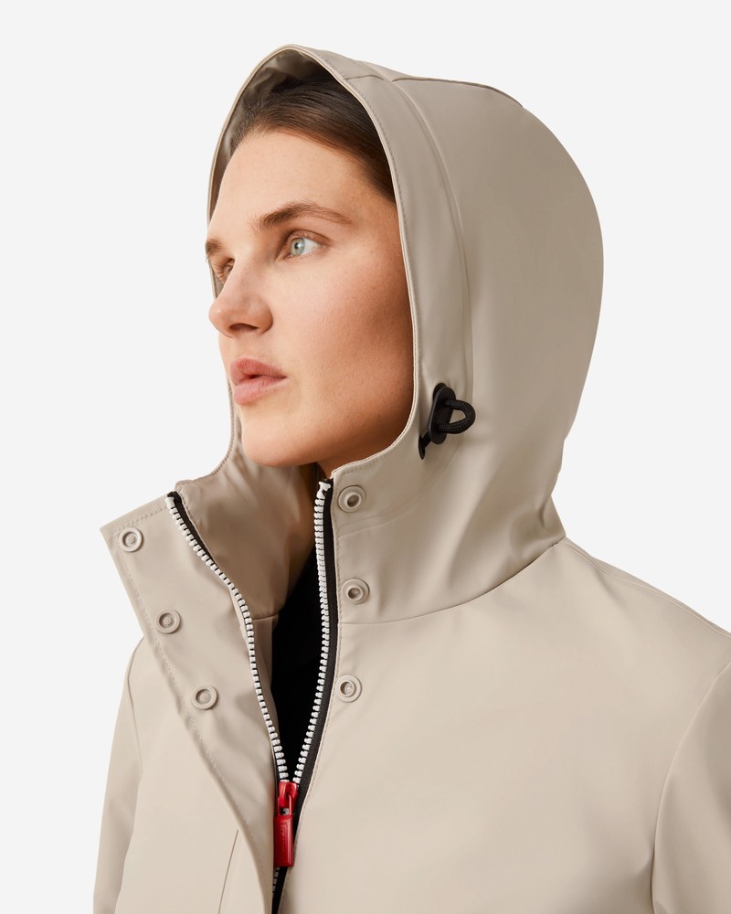 Hunter Lightweight Waterproof Women Rain Jackets Grey | 674376001