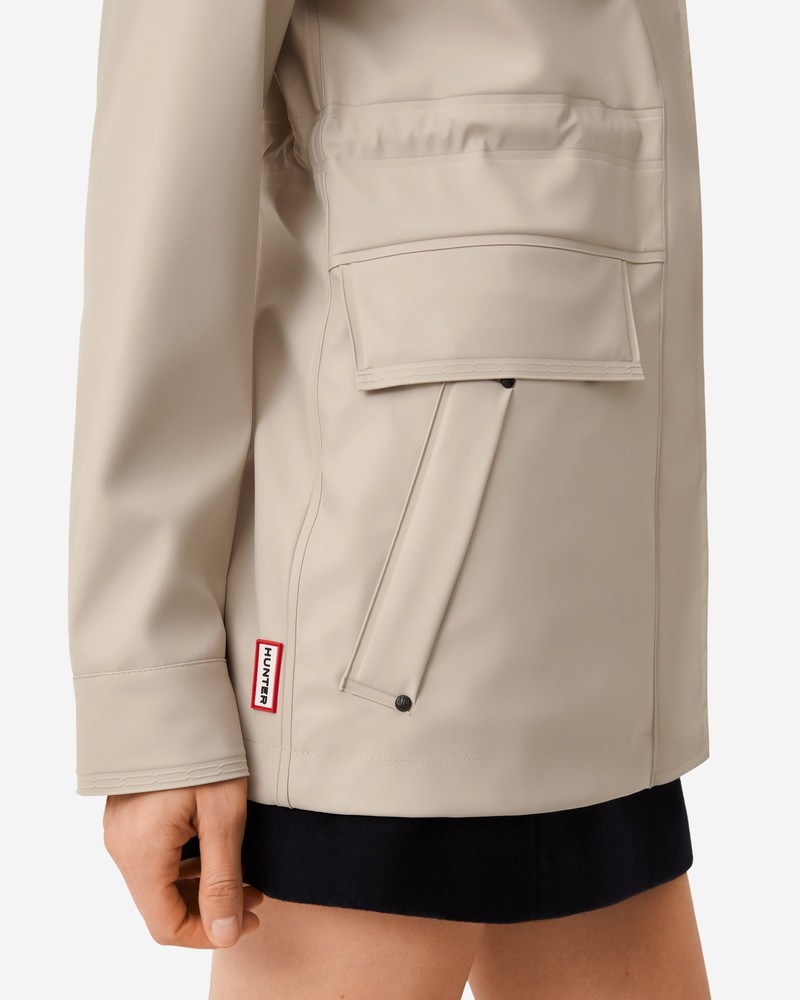 Hunter Lightweight Waterproof Women Rain Jackets Grey | 674376001