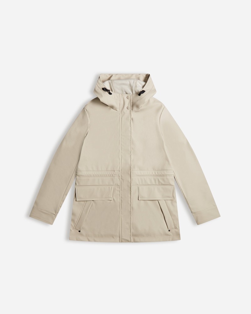 Hunter Lightweight Waterproof Women Rain Jackets Grey | 674376001