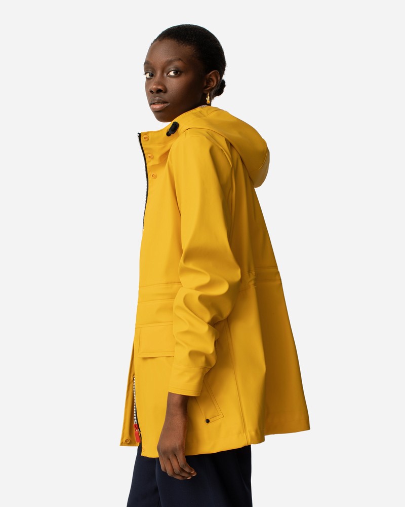 Hunter Lightweight Waterproof Women Rain Jackets Yellow | 58822569