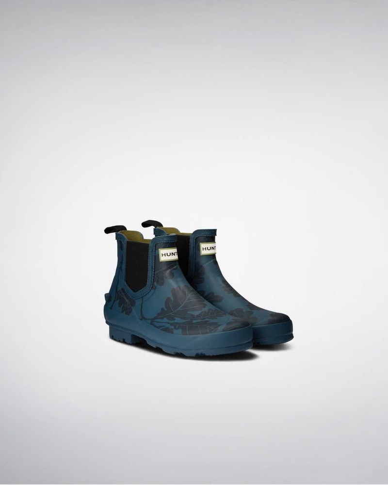 Hunter National Trust Norris Field Technical Women Chelsea Boots Blue | 945934379