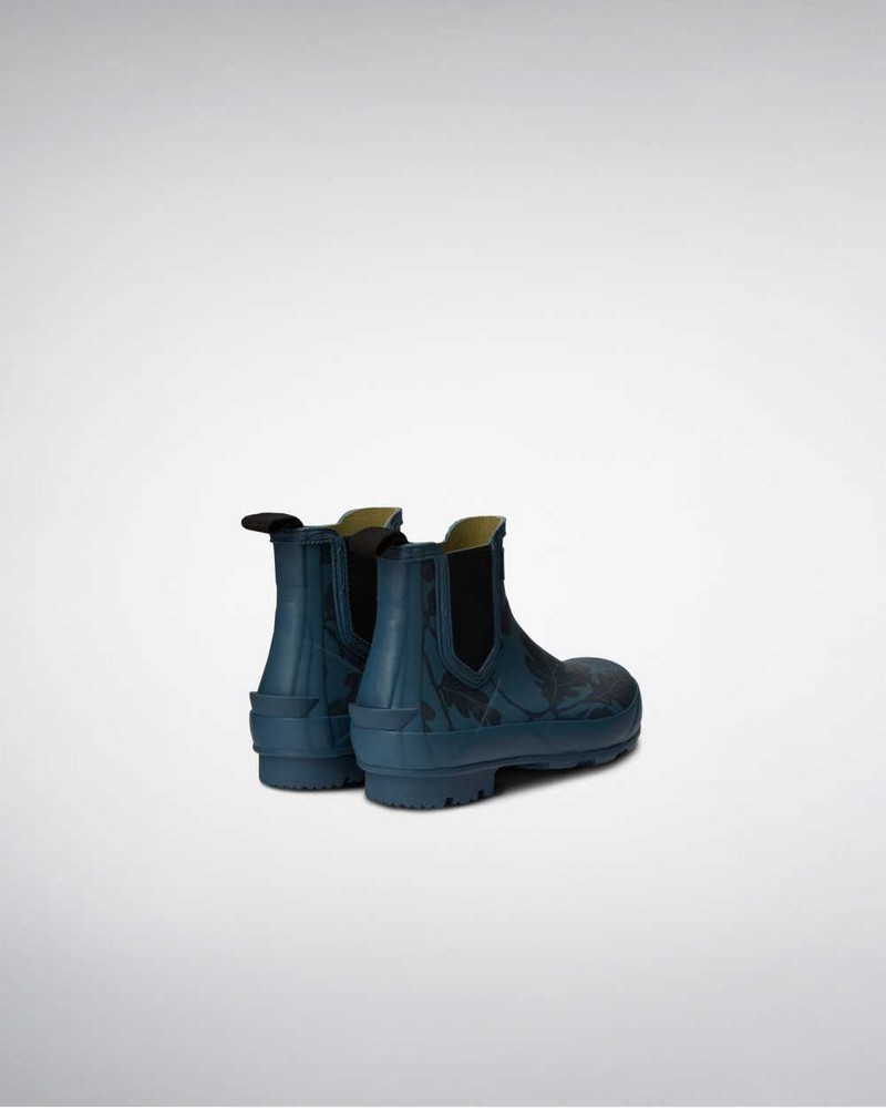 Hunter National Trust Norris Field Technical Women Chelsea Boots Blue | 945934379