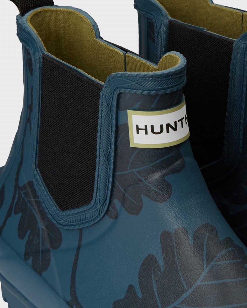 Hunter National Trust Norris Field Technical Women Chelsea Boots Blue | 945934379