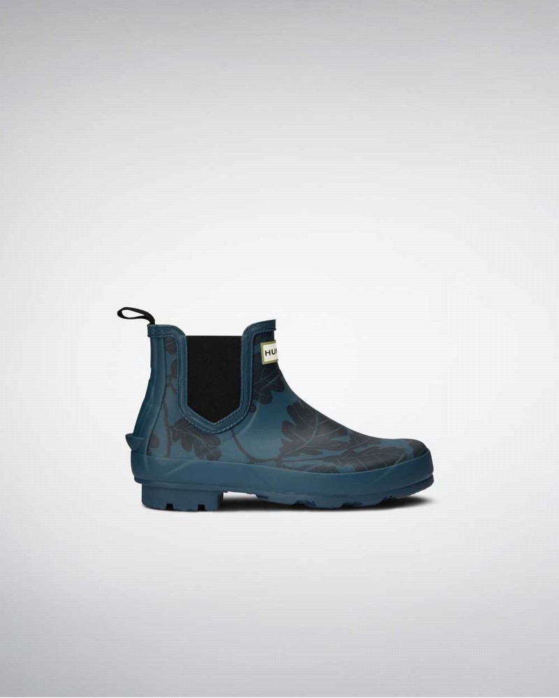 Hunter National Trust Norris Field Technical Women Chelsea Boots Blue | 945934379