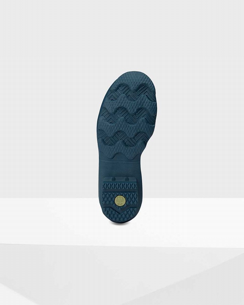 Hunter National Trust Print Norris Field Women Rain Boots Blue | 922863135
