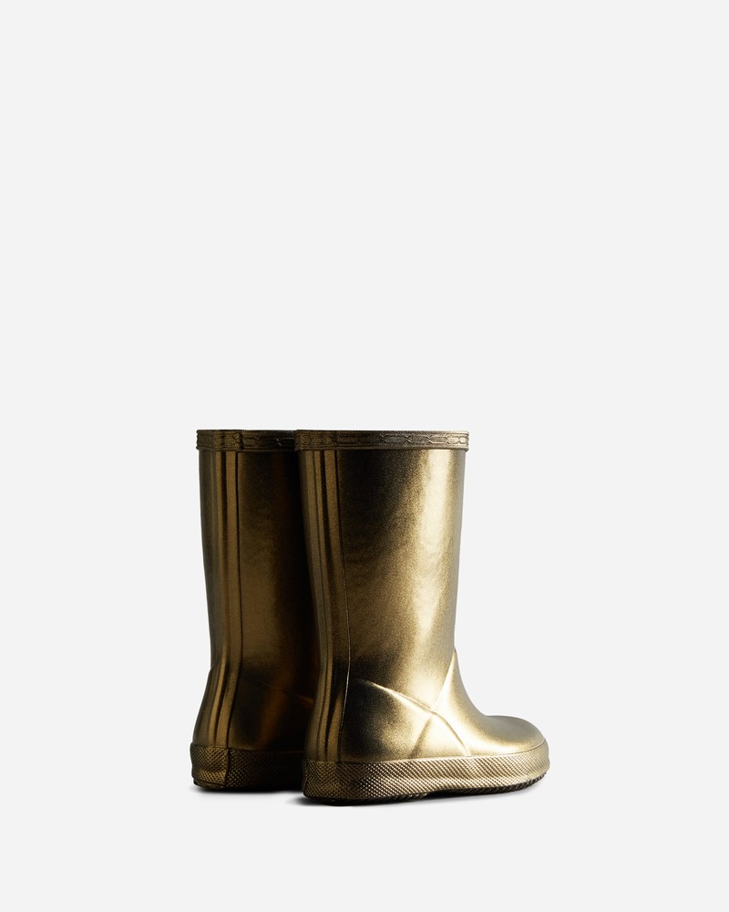 Hunter Nebula Kids' Wellington Boots Gold | 19484924