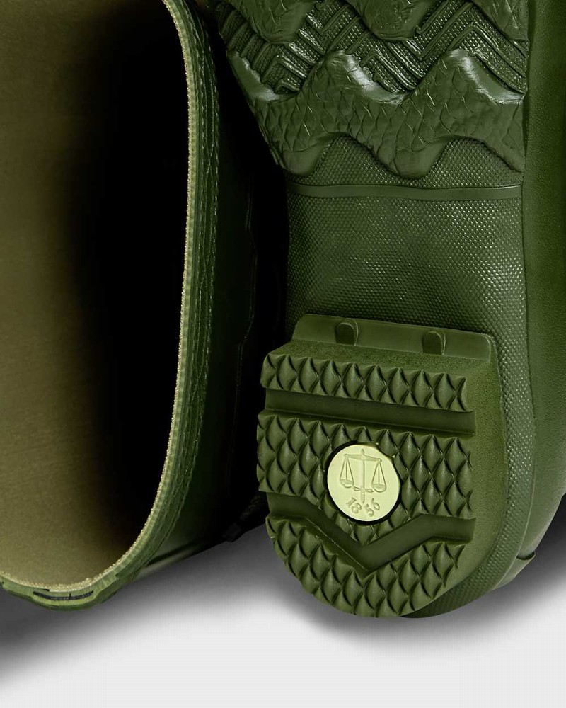 Hunter Norris Field Men Wellington Boots Green | 842548237