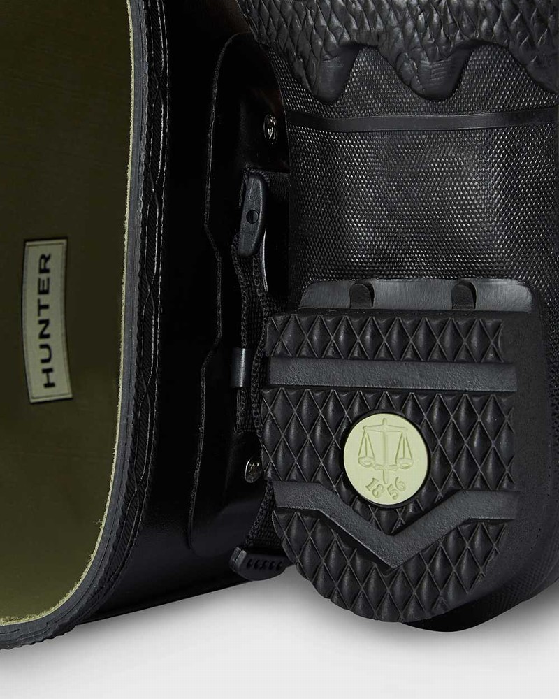 Hunter Norris Field Men Wellington Boots Black | 860670913