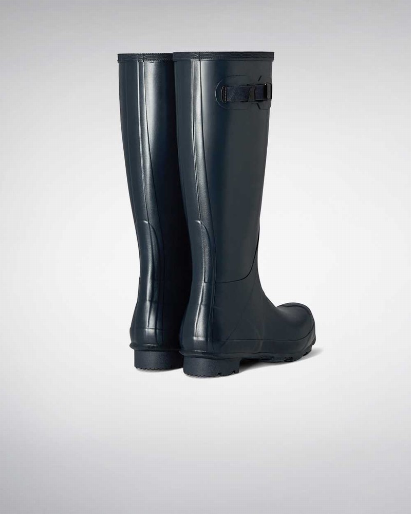 Hunter Norris Field Men Wellington Boots Navy | 732563532