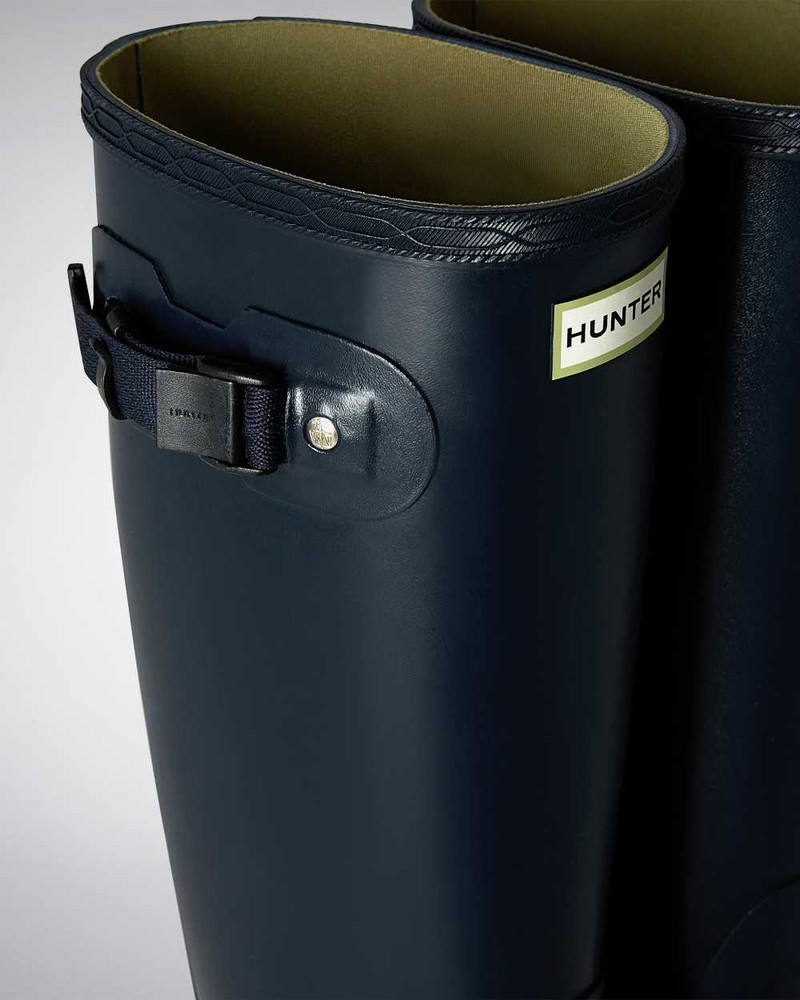 Hunter Norris Field Men Wellington Boots Navy | 732563532