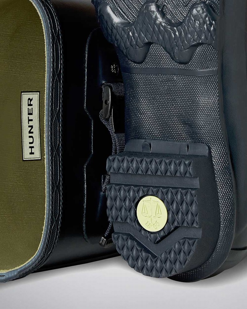 Hunter Norris Field Men Wellington Boots Navy | 732563532