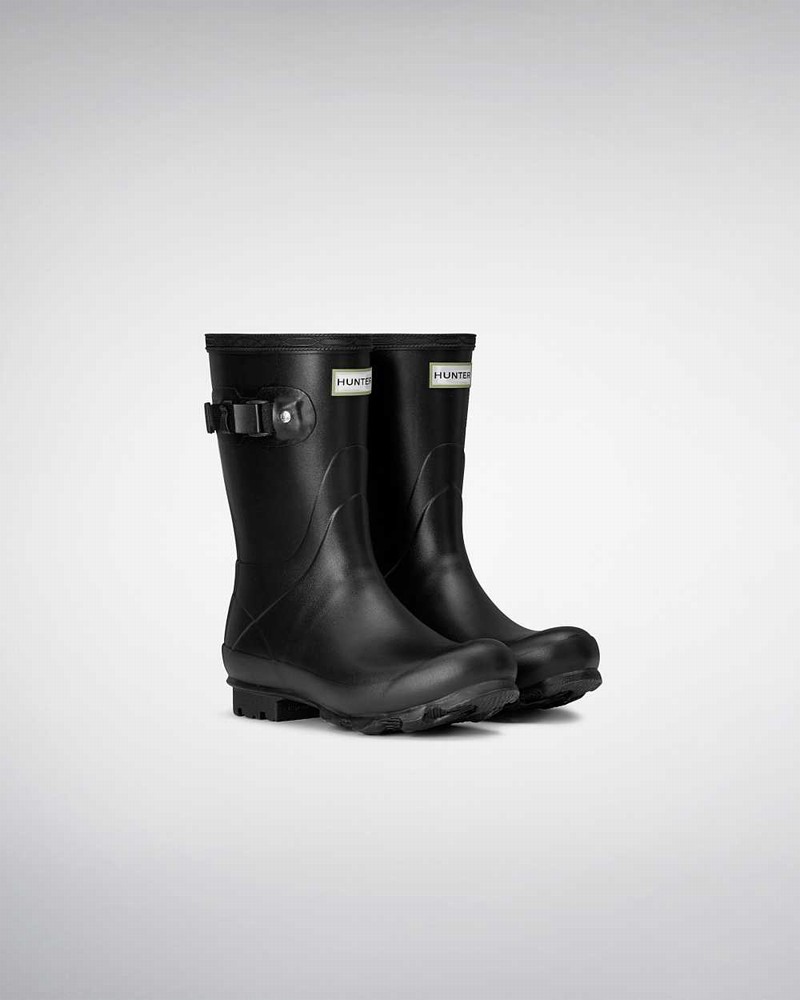 Hunter Norris Field Short Women Short Boots Black | 883220334