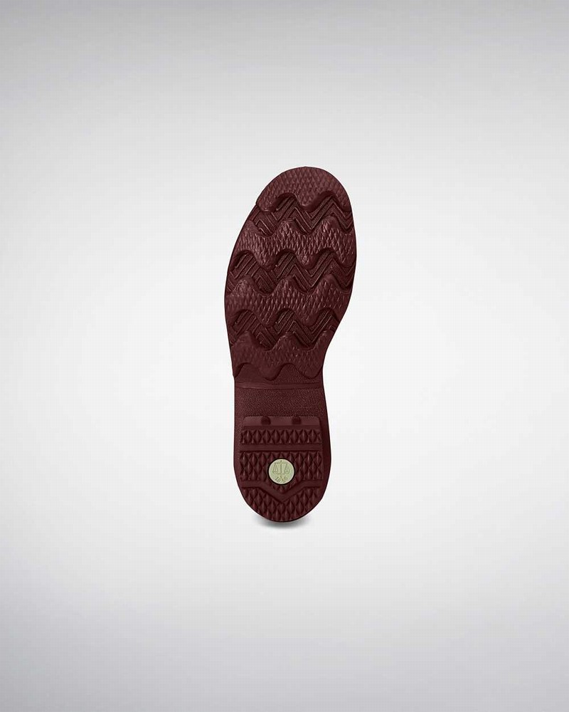 Hunter Norris Field Side Adjustable Women Rain Boots Burgundy | 391500990