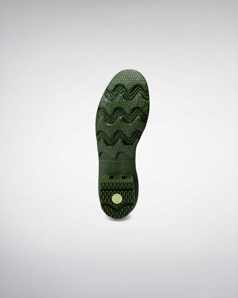 Hunter Norris Field Wide Fit Women Rain Boots Green | 776650973