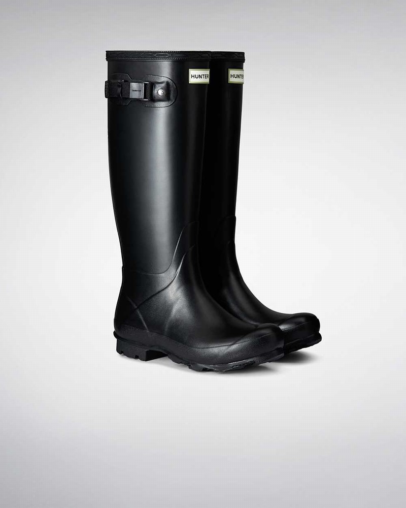 Hunter Norris Field Women Rain Boots Black | 316670337