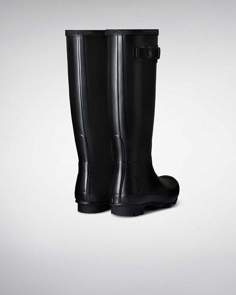 Hunter Norris Field Women Rain Boots Black | 316670337