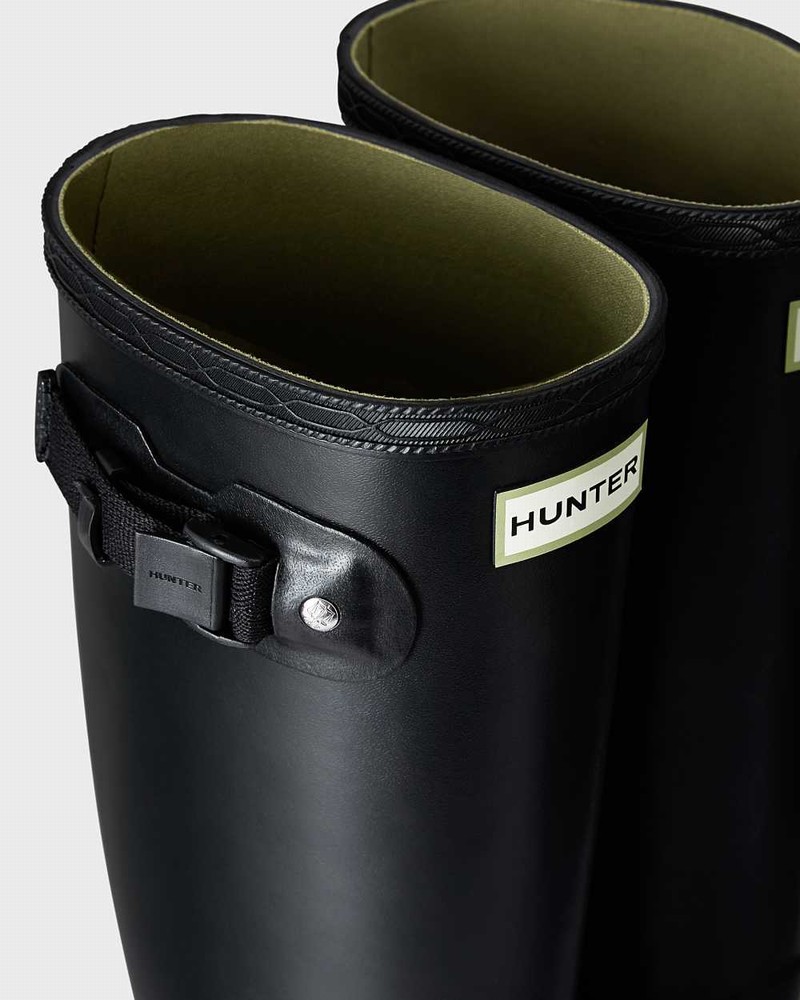 Hunter Norris Field Women Rain Boots Black | 316670337