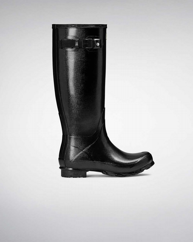 Hunter Norris Field Women Rain Boots Black | 671185715