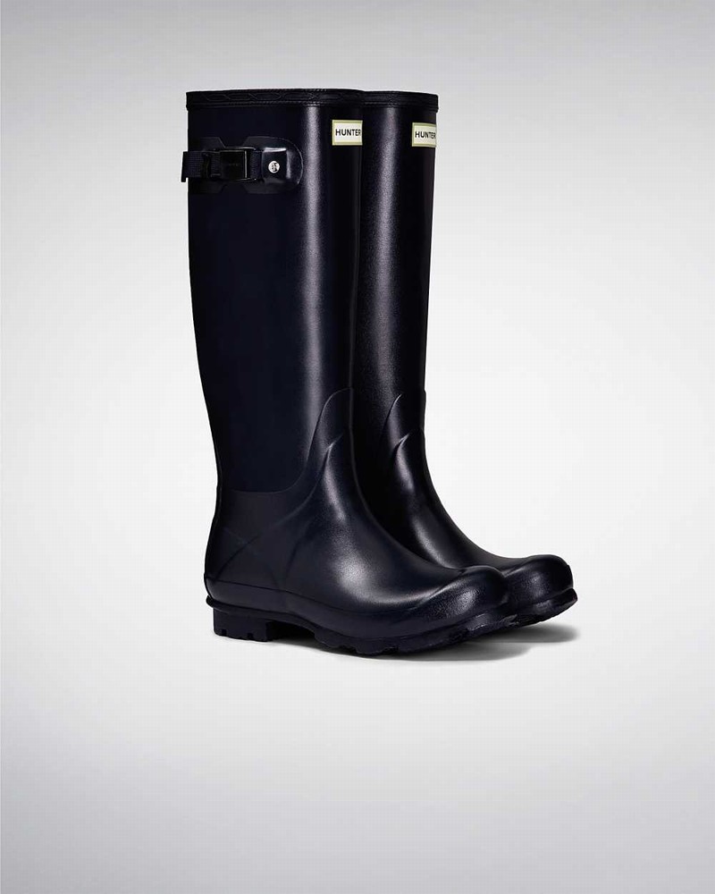 Hunter Norris Field Women Rain Boots Navy | 157292432