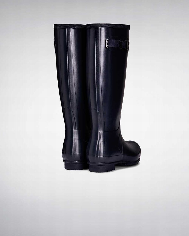 Hunter Norris Field Women Rain Boots Navy | 157292432
