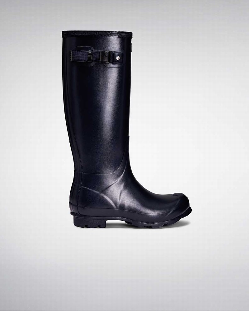 Hunter Norris Field Women Rain Boots Navy | 157292432