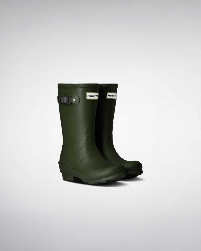 Hunter Norris Kids' Rain Boots Green | 516290860