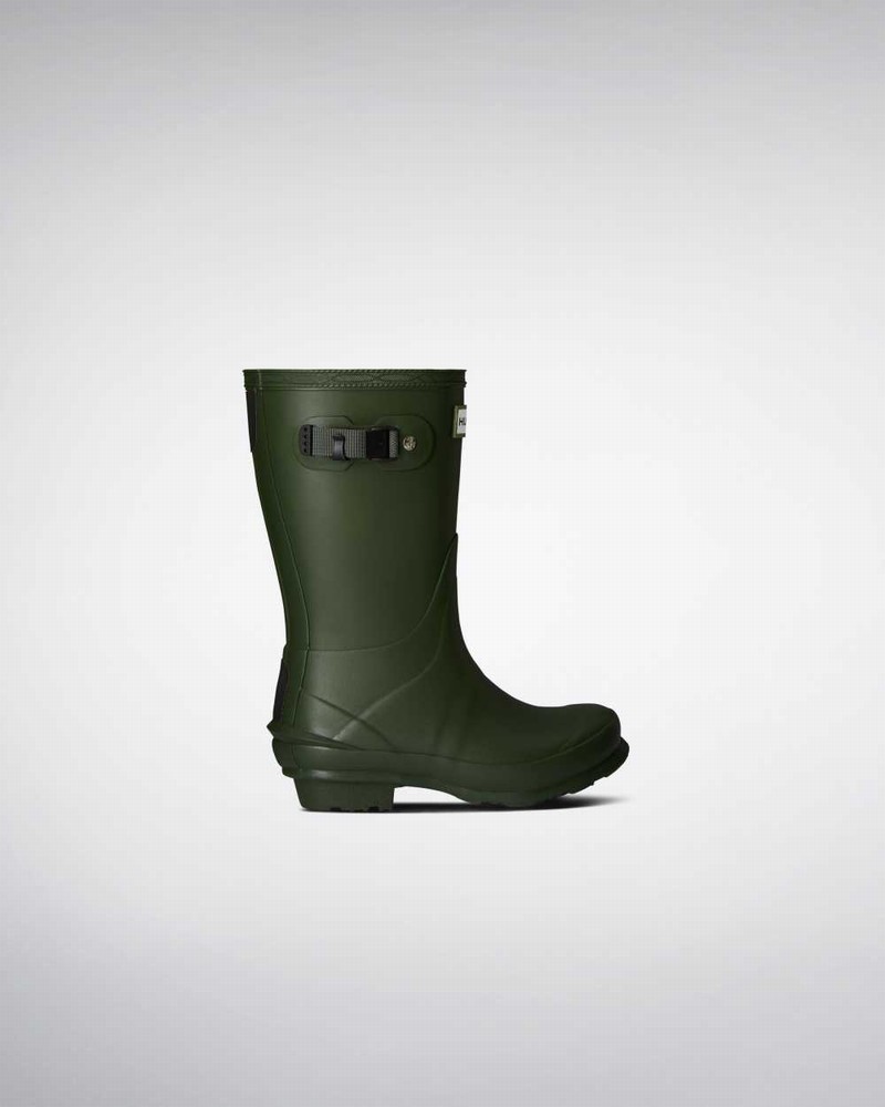 Hunter Norris Kids\' Rain Boots Green | 516290860