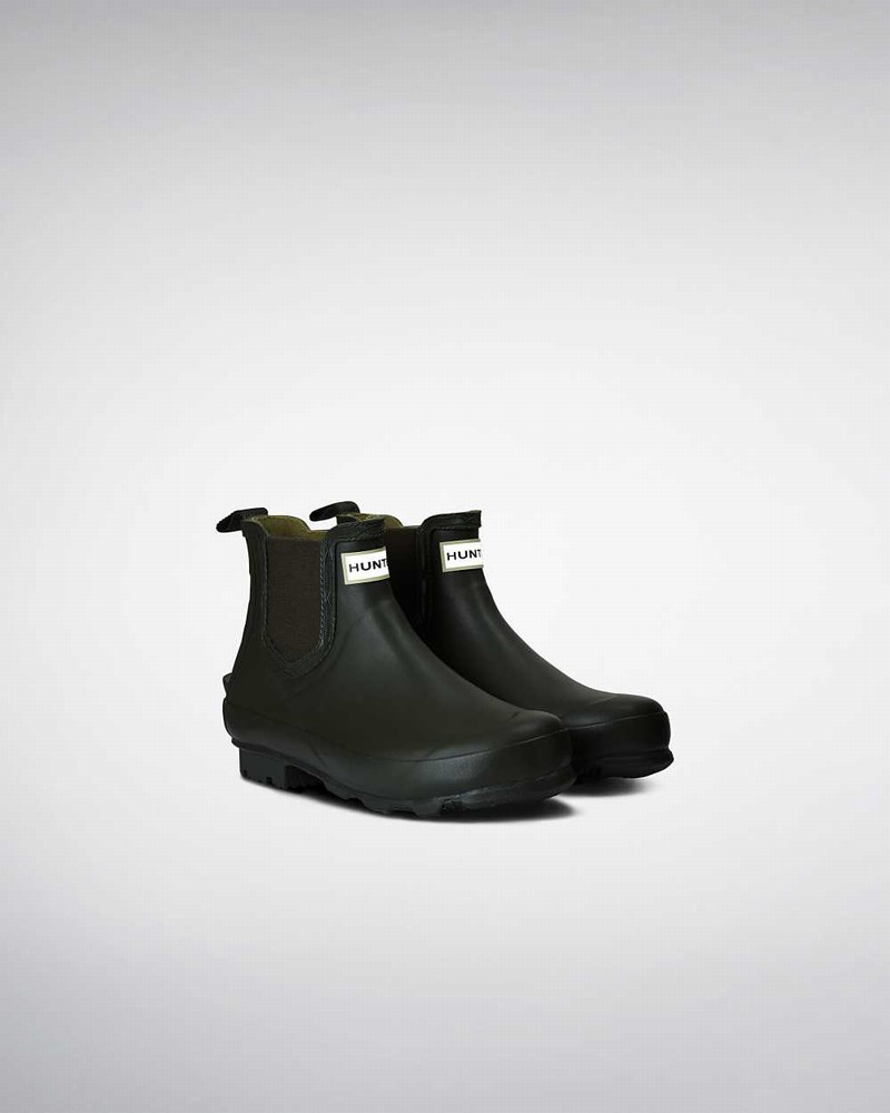 Hunter Norris Technical Women Chelsea Boots Olive | 840801224