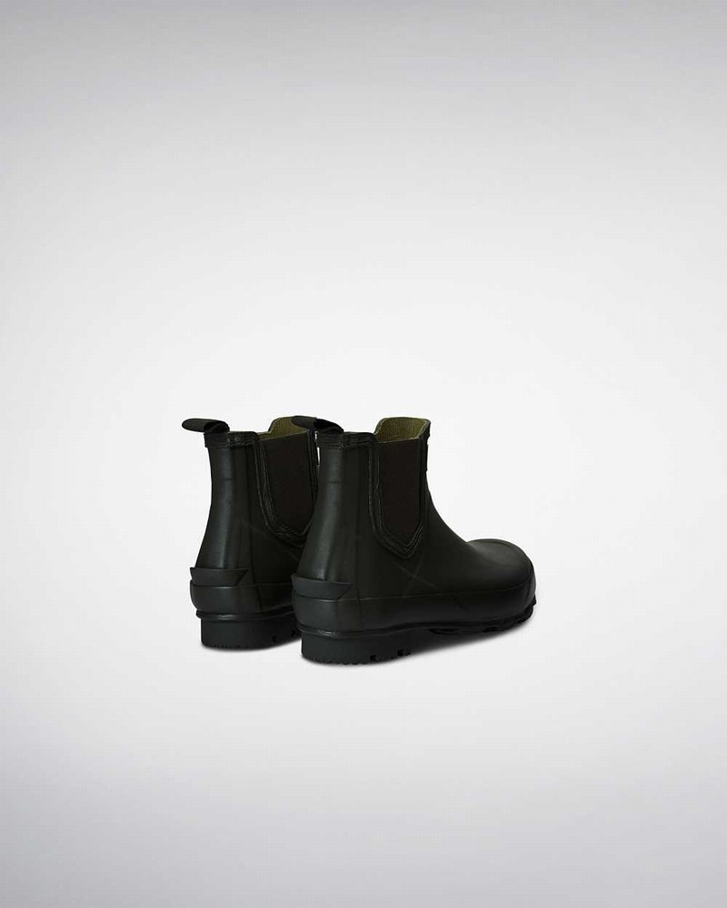Hunter Norris Technical Women Chelsea Boots Olive | 840801224