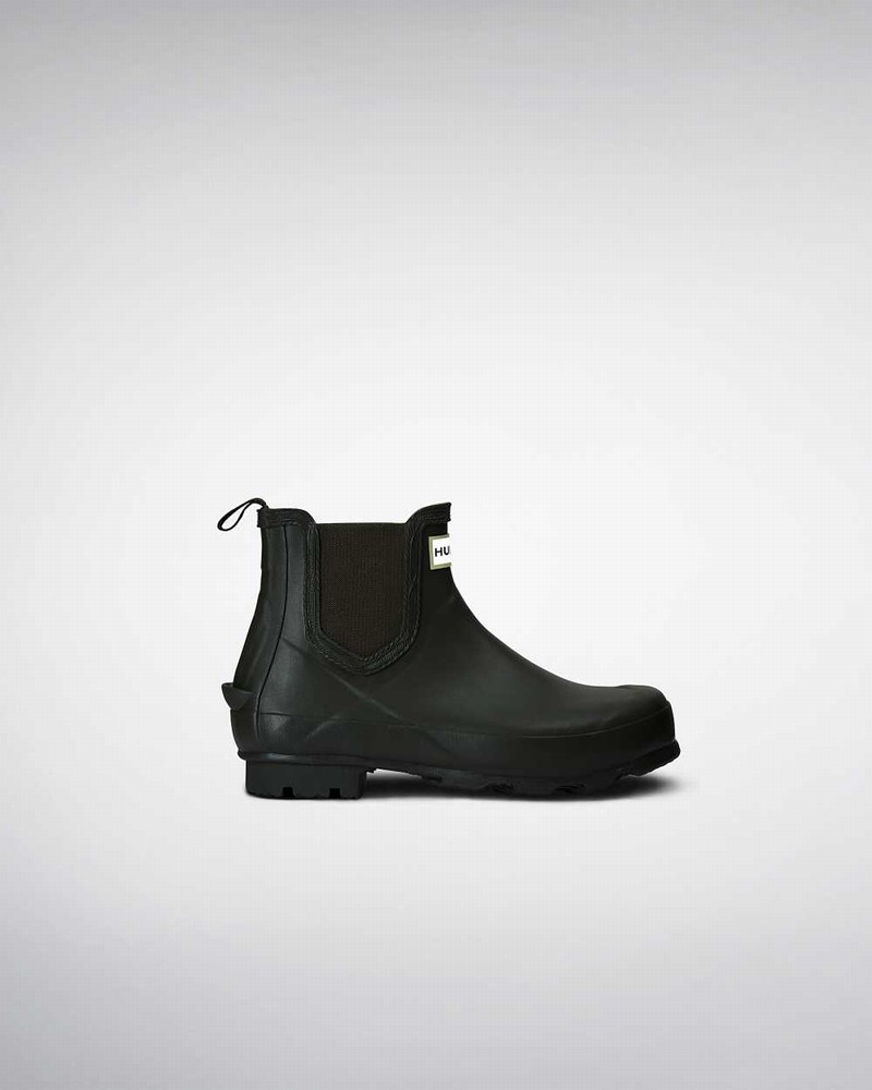 Hunter Norris Technical Women Chelsea Boots Olive | 840801224