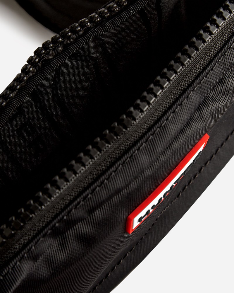 Hunter Nylon Keeper Men Phone Bag Black | 251186523