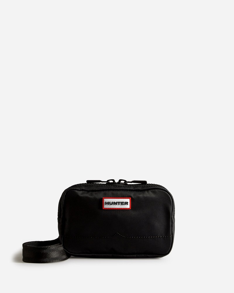Hunter Nylon Keeper Men Phone Bag Black | 251186523