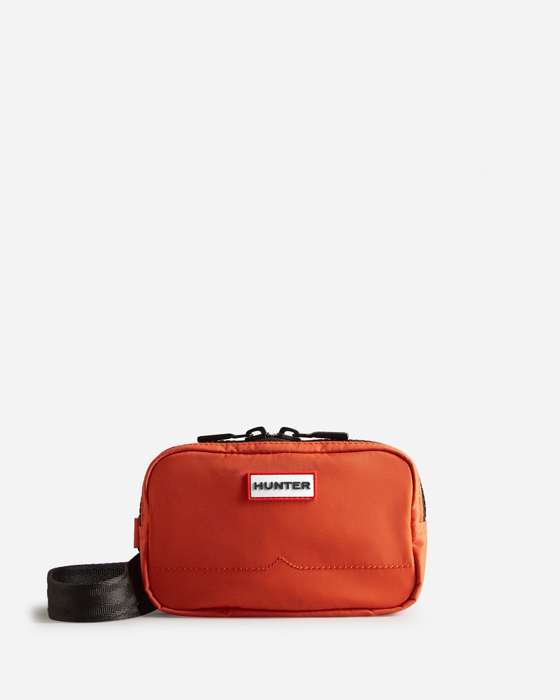 Hunter Nylon Keeper Men Phone Bag Red | 717347911