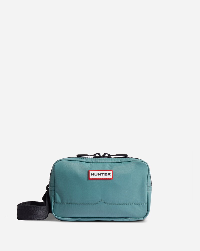 Hunter Nylon Keeper Men Phone Bag Turquoise | 623671844