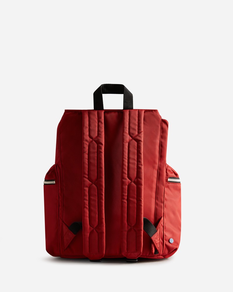Hunter Nylon Large Topclip Men Backpacks Red | 953525642