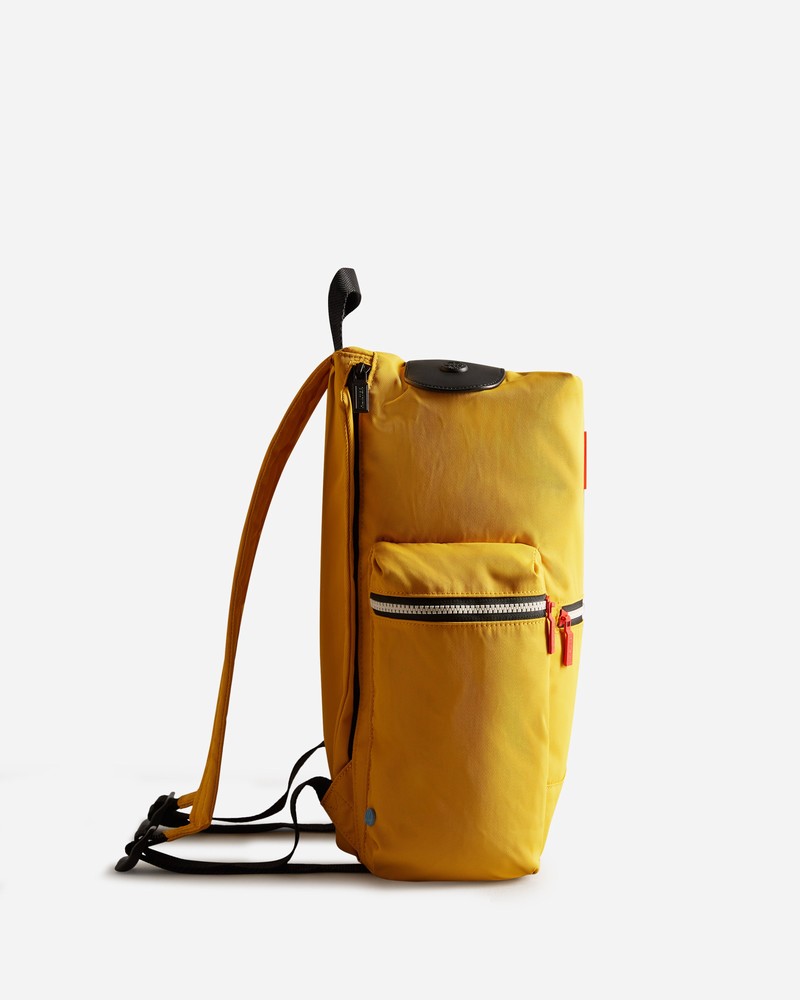 Hunter Nylon Large Topclip Men Backpacks Yellow | 951986081