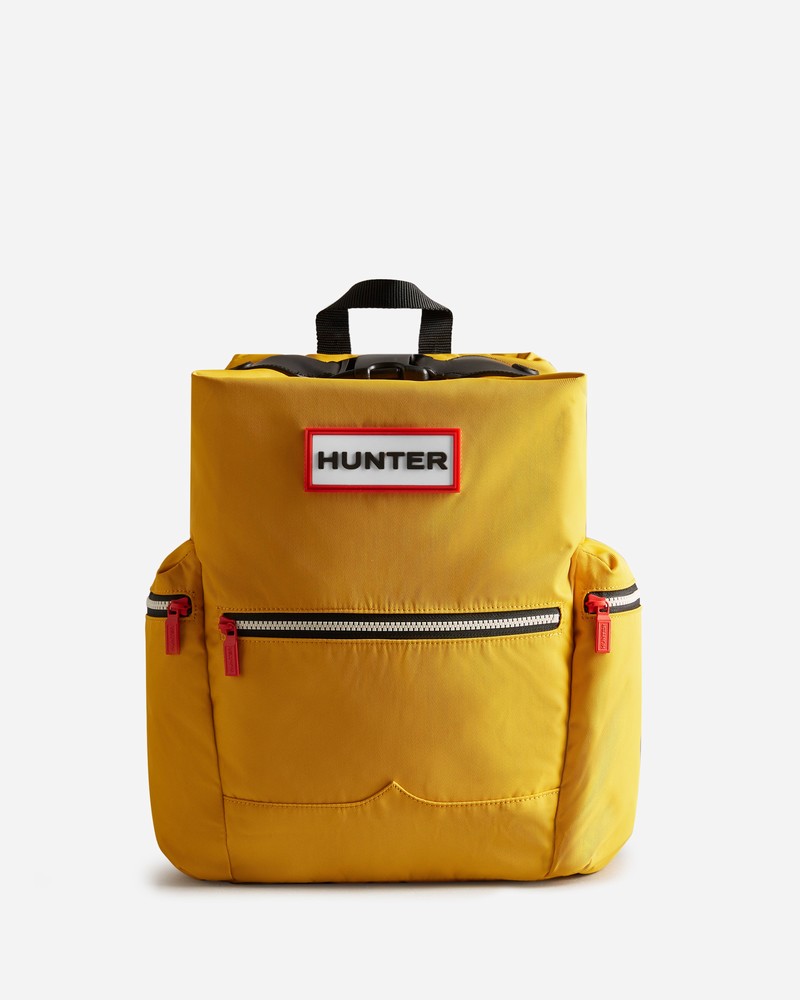 Hunter Nylon Large Topclip Men Backpacks Yellow | 951986081