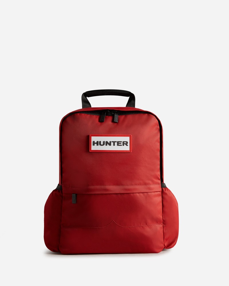 Hunter Nylon Men Backpacks Red | 876622696