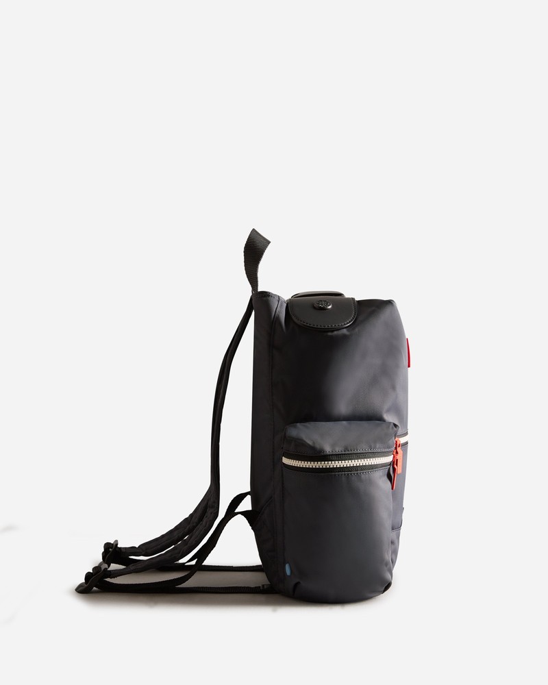 Hunter Nylon Mini Topclip Men Backpacks Navy | 621506699
